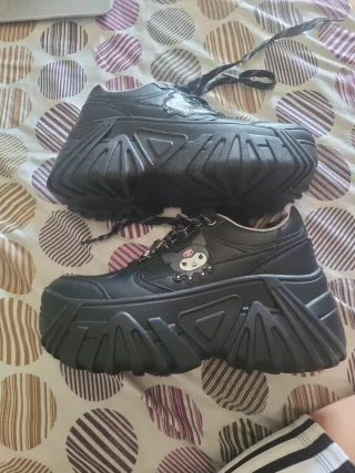 Zapatos Kuromi Plataforma Negros