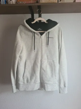 Sudadera Hollister Gris Talla M