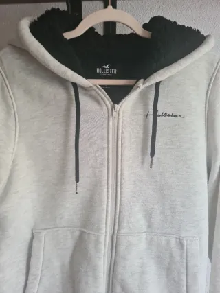 Sudadera Hollister Gris Talla M