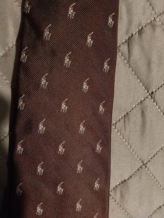 Cravatta Polo Ralph Lauren Uomo Marrone