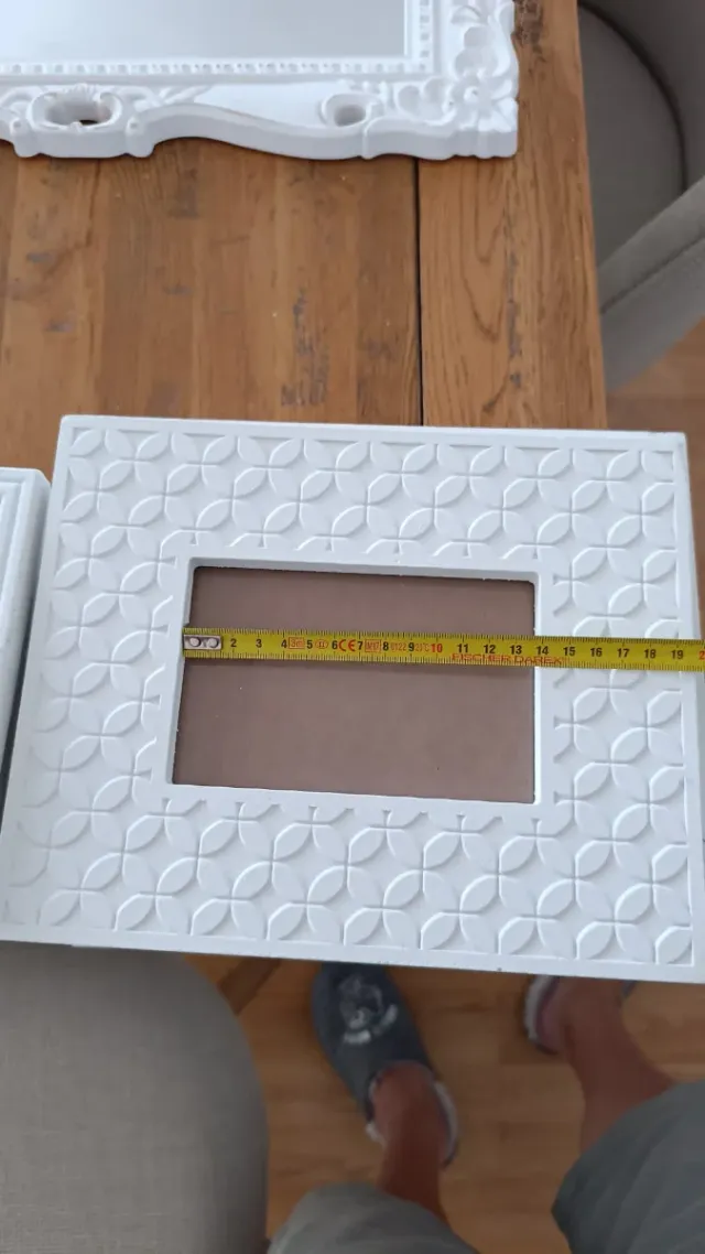 Marco de fotos blanco con relieve 5 unid. Pvp/unid