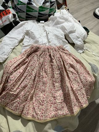 Falda Baturra Floral Talla Única