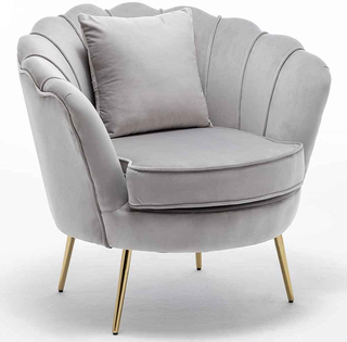 Poltrona Sedia Relax Rivestimento Tessuto Velluto