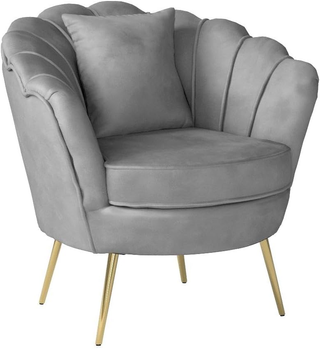 Poltrona Sedia Relax Rivestimento Tessuto Velluto