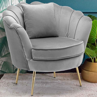 Poltrona Sedia Relax Rivestimento Tessuto Velluto