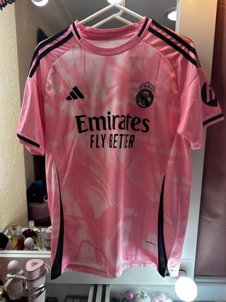 Camiseta Real Madrid Adidas Rosa y Negra