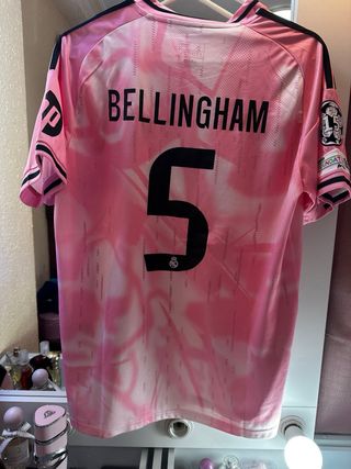 Camiseta Real Madrid Adidas Rosa y Negra