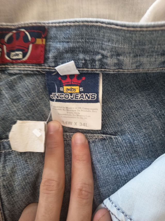 Pantalón JNCO Jeans Azul Corto