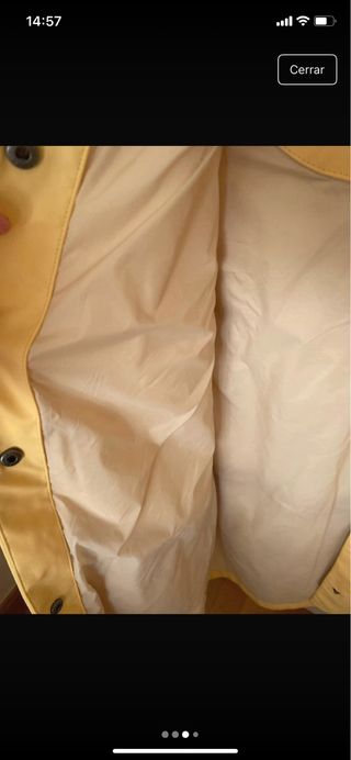 Gabardina Zara Amarilla