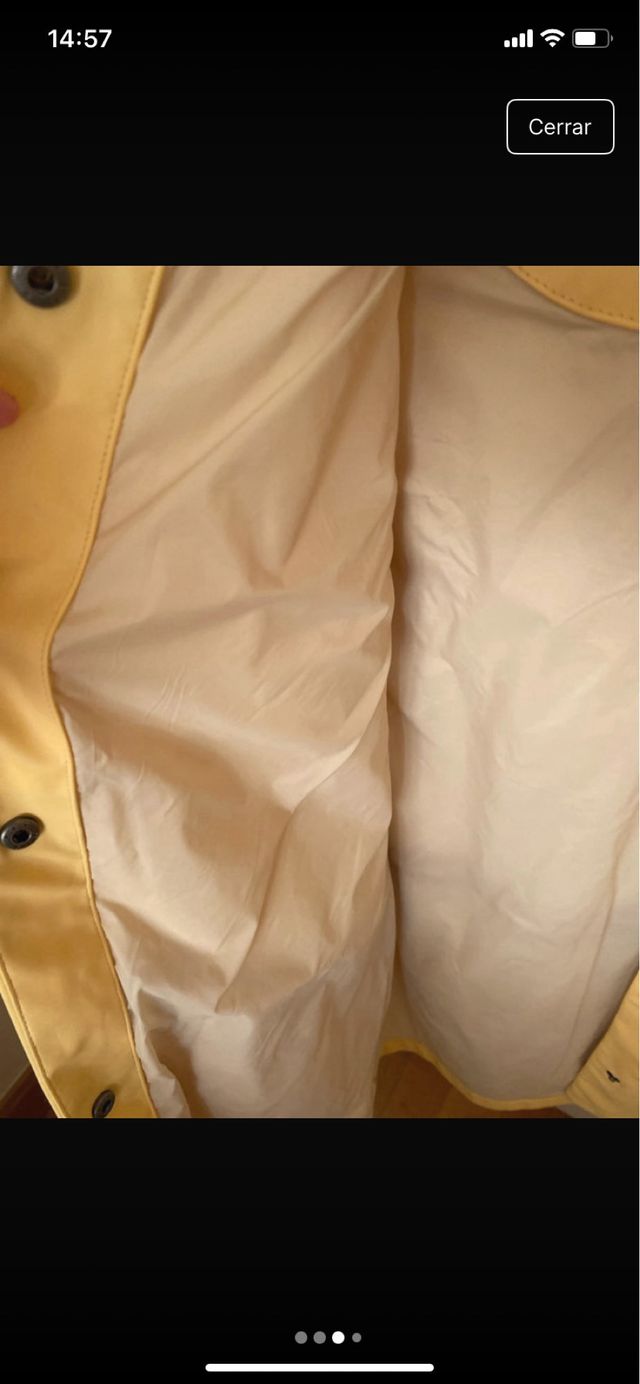 Gabardina Zara Amarilla