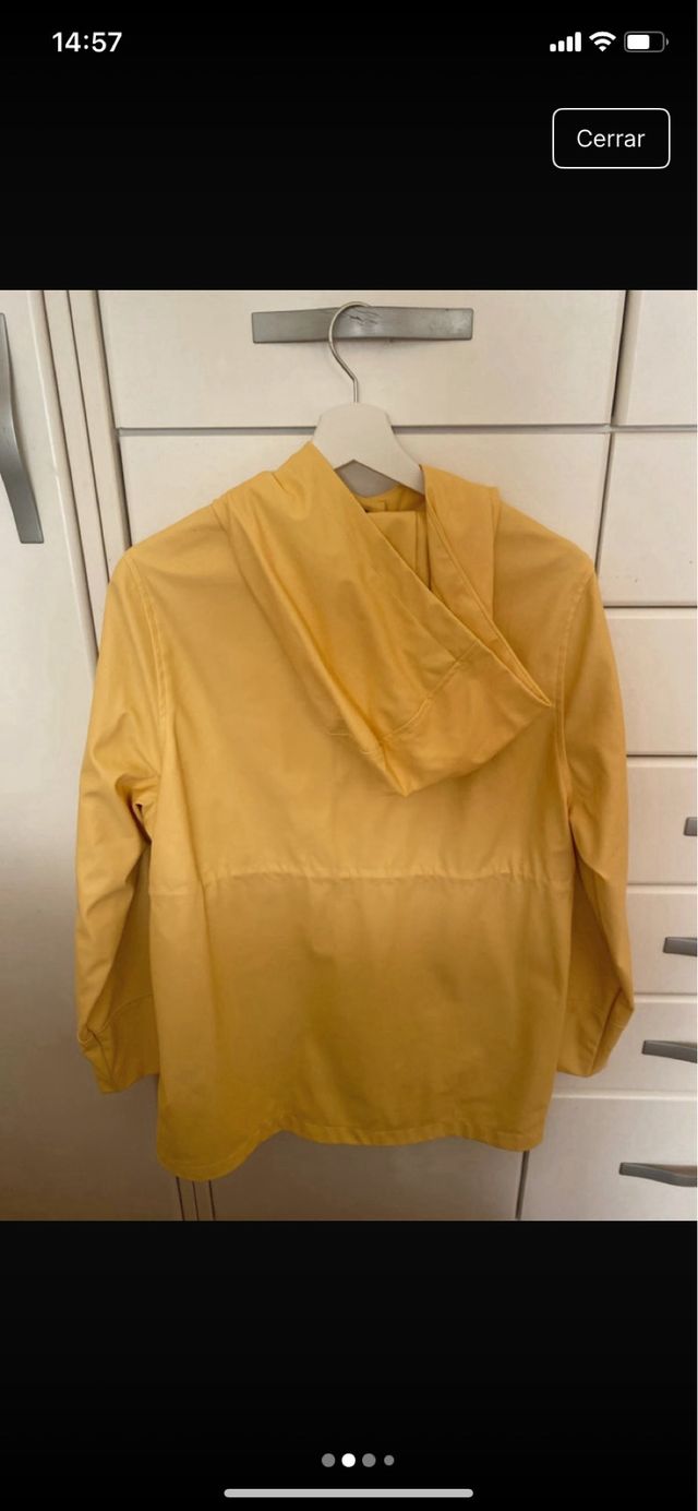 Gabardina Zara Amarilla