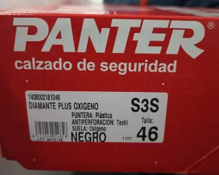 Botas de seguridad Panter Talla 46 (3 pares)