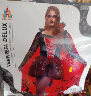 Disfraz Vampiresa Deluxe Partilandia Talla Única