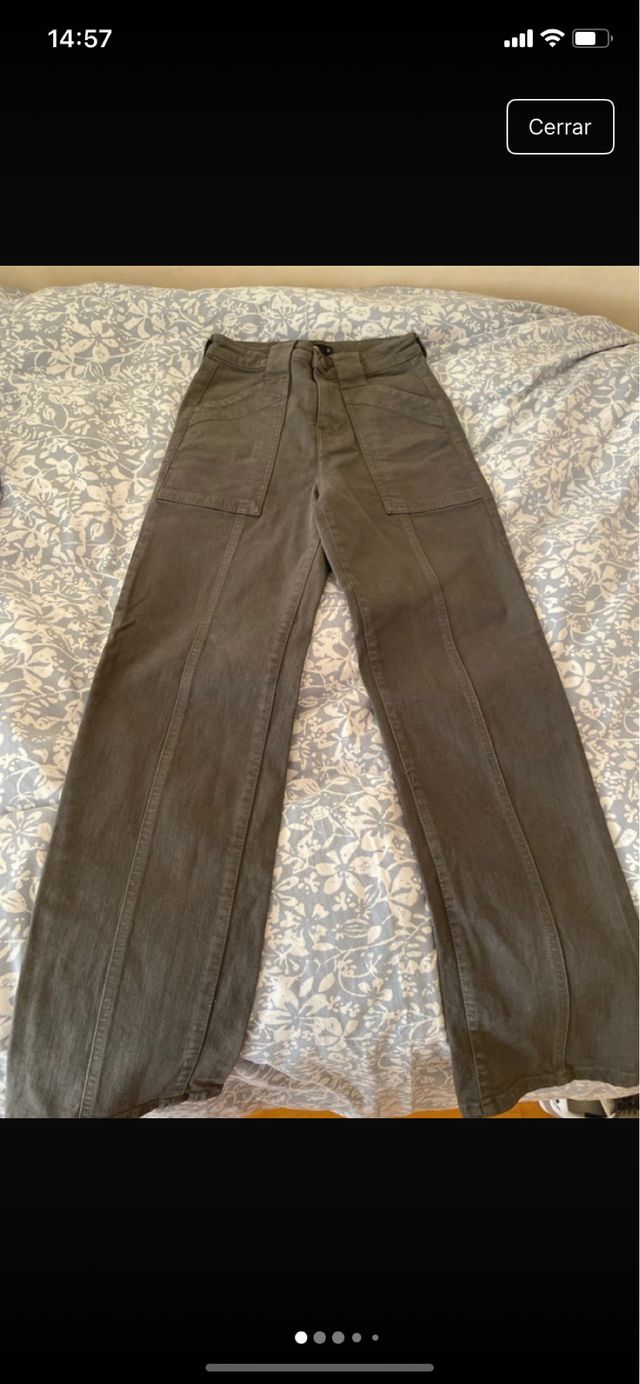 Pantalones rectos gris Noon