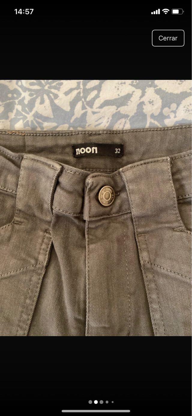 Pantalones rectos gris Noon