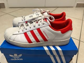 Adidas Superstar Bianche e Rosse