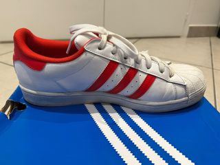 Adidas Superstar Bianche e Rosse
