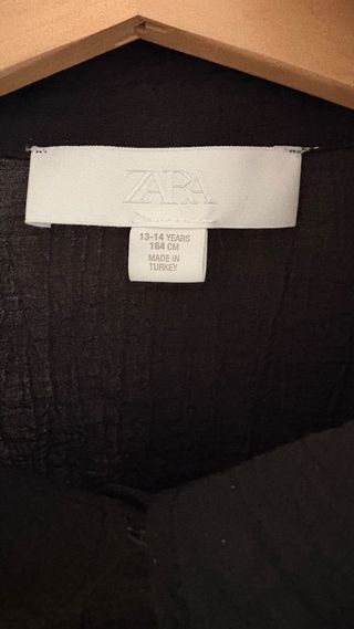 Camisa Zara sin manga T13-14 años