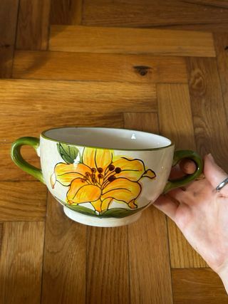 Coppia tazze grandi doppio manico