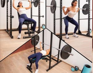 Jaula de musculación rack entrenamiento