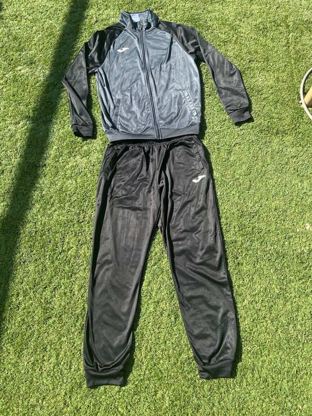 Chándal Joma gris y negro