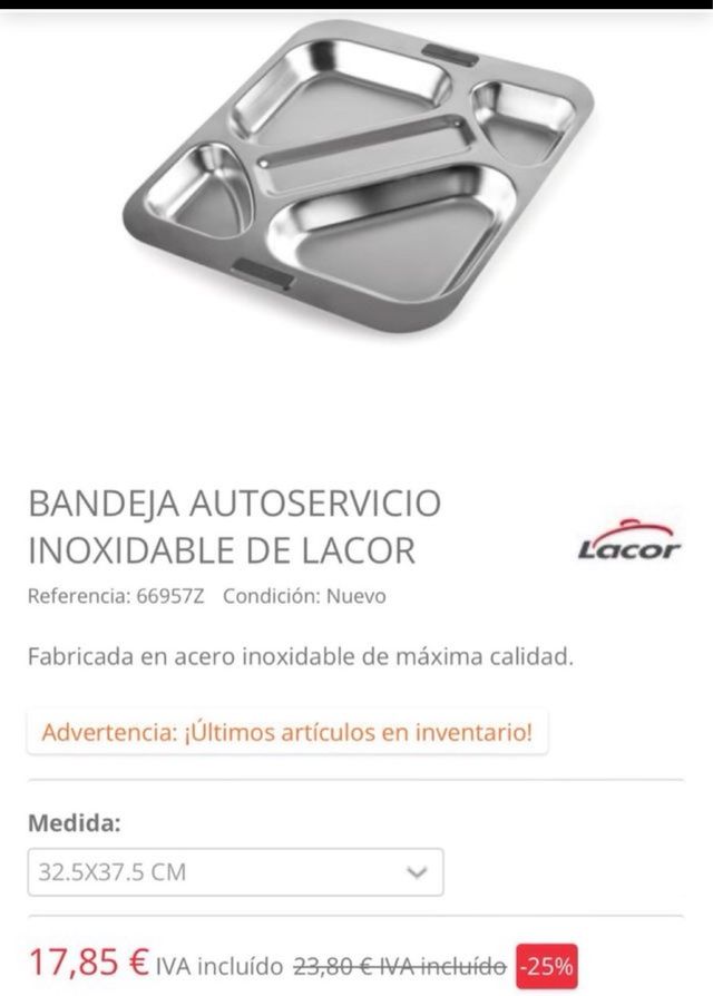 Bandejas colectividades metal plateado