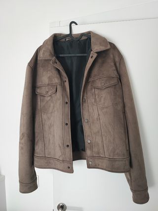 Chaqueta Zara efecto ante marrón Talla L