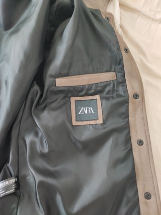 Chaqueta Zara efecto ante marrón Talla L
