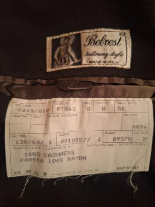 Cappotto Uomo Puro Cashmere Marrone