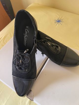Zapatos Confortissimo Mujer Talla 40 Negros