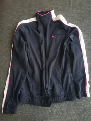 Chaqueta Puma azul marino y blanca mujer