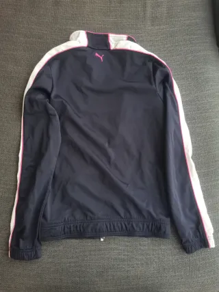 Chaqueta Puma azul marino y blanca mujer