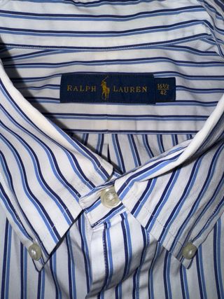 Camisa Rayas Ralph Lauren Azul y Blanca