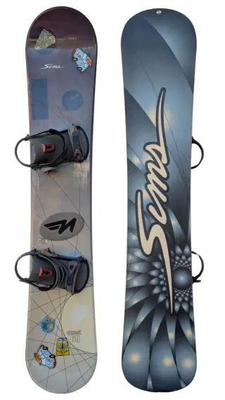 Tabla Snowboard 160 cm Wide con Fijaciones - Sims