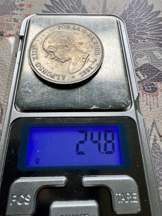 5 Pesetas 1891 *18 *91