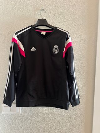 Sudadera Real Madrid Adidas Negra y Rosa