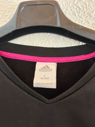 Sudadera Real Madrid Adidas Negra y Rosa