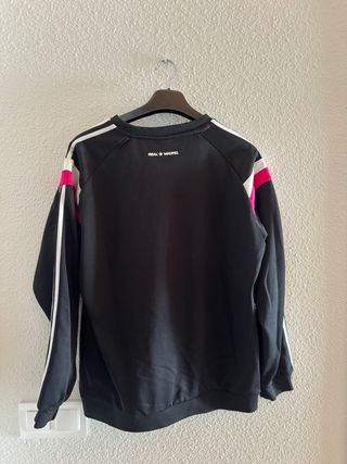 Sudadera Real Madrid Adidas Negra y Rosa