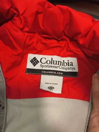 Plumas Columbia Rojo y Gris