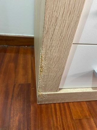 Cómoda y 2 Mesitas de Noche Madera y Metal