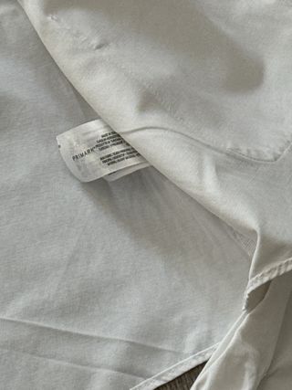 Camisa blanca corta Primark