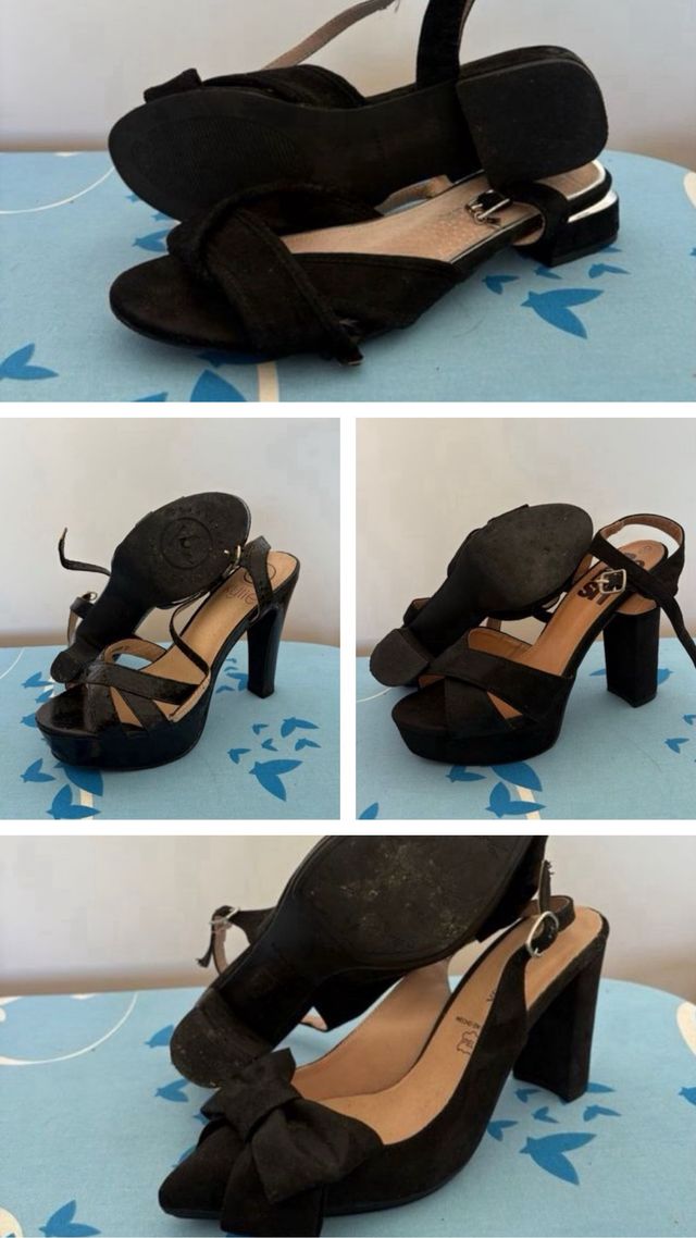 Lote de sandalias negras