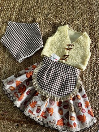 Conjunto Pastora Artesanal Hecho a Mano