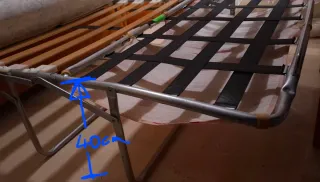 Sofá cama 2 plazas naranja