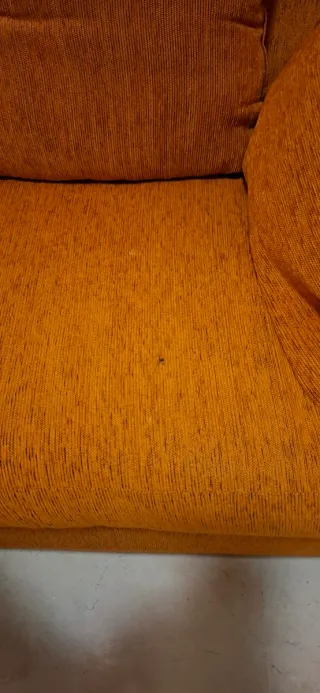 Sofá cama 2 plazas naranja
