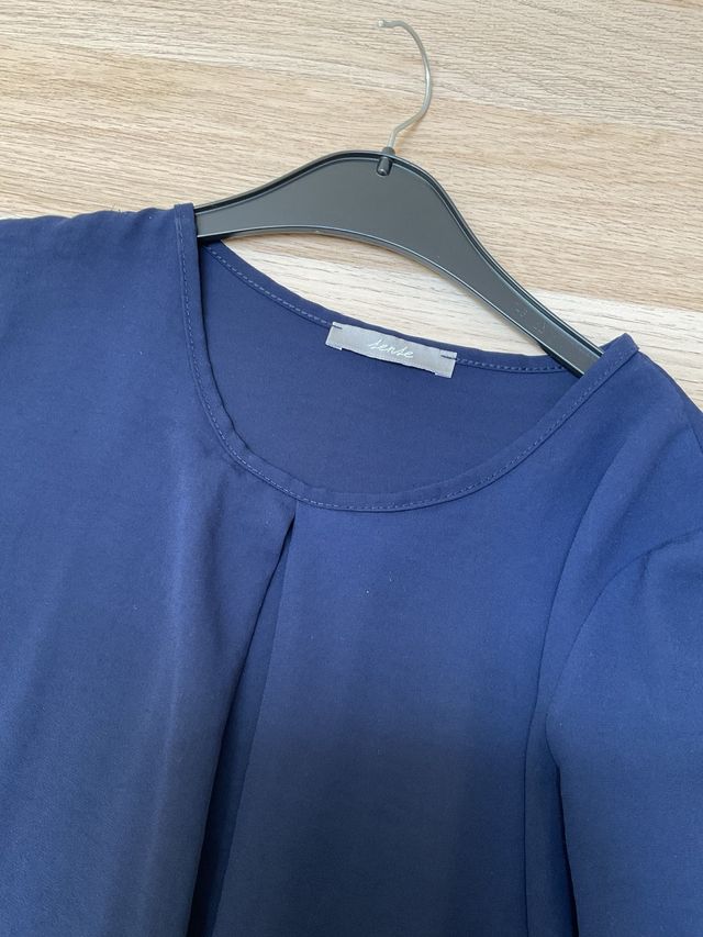 Blusa azul Lente