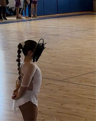 Mallas patinaje artístico blancas