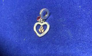 Charm Corazón Huella Bebé Plata pulsera Pandora 