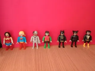7 Figuras Playmobil DC Superhéroes Niños