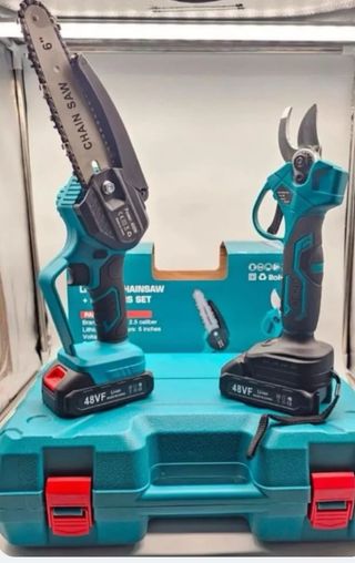 Motosega e forbice potatura a batteria 48V
